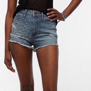 Studded BDG High Waisted Shorts